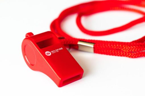 Wildfire Plastic Whistle with Lanyard