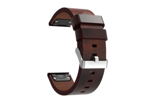 Wildfire Replacement Leather Watch Band for Garmin Fenix 5 Brown